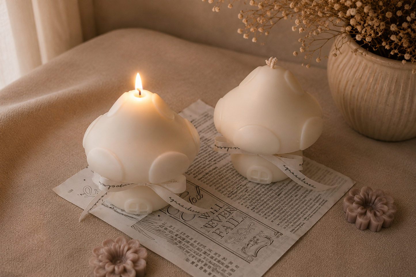 Mushroom House Candle