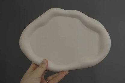 Irregular Oval Cloud Tray