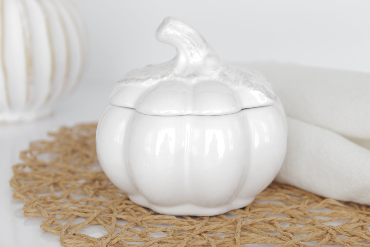 White Pumpkin Caramel Candle - Mouthwatering Gourmand