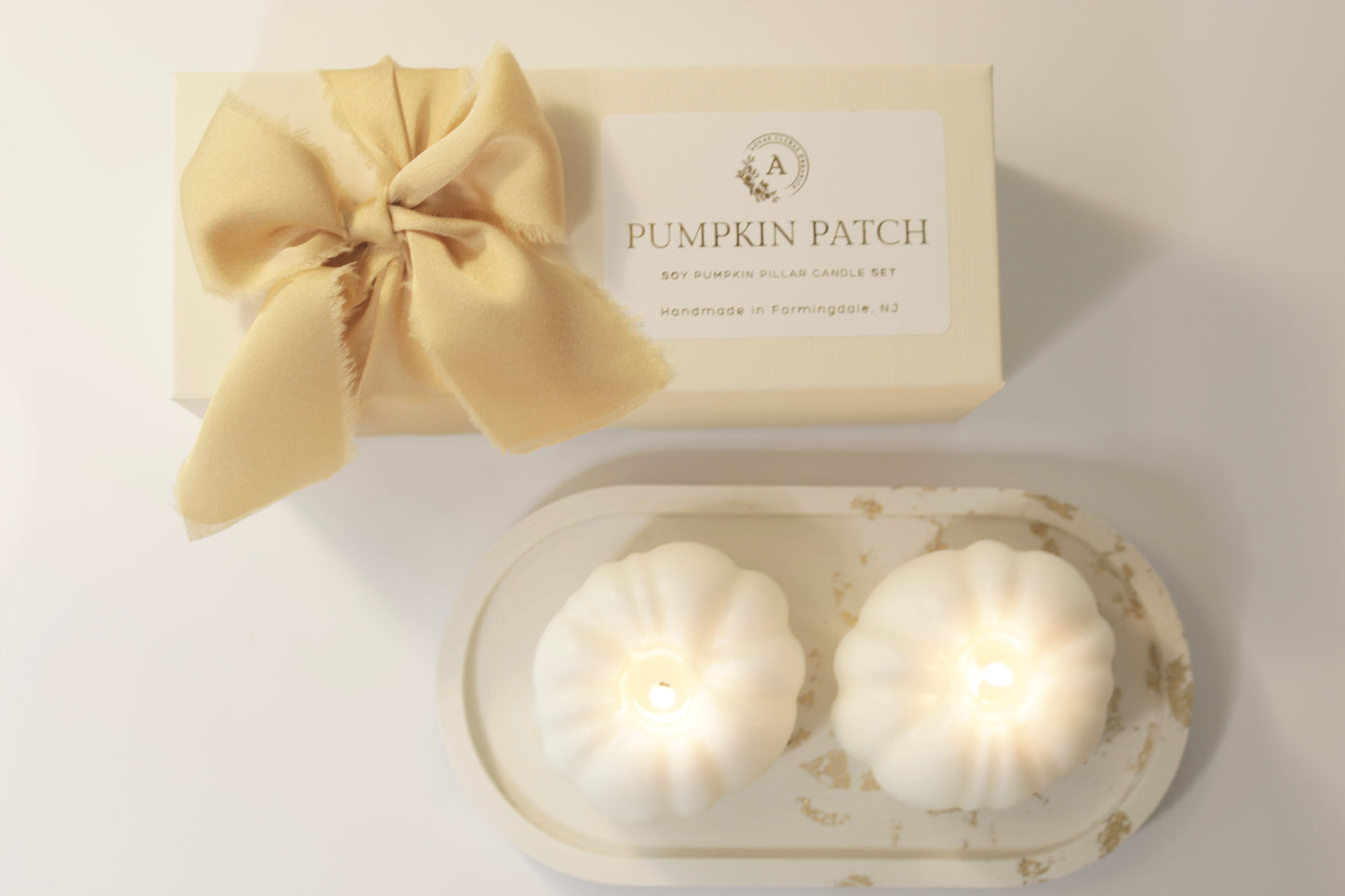 Pumpkin Patch Soy Pillar Candle Set