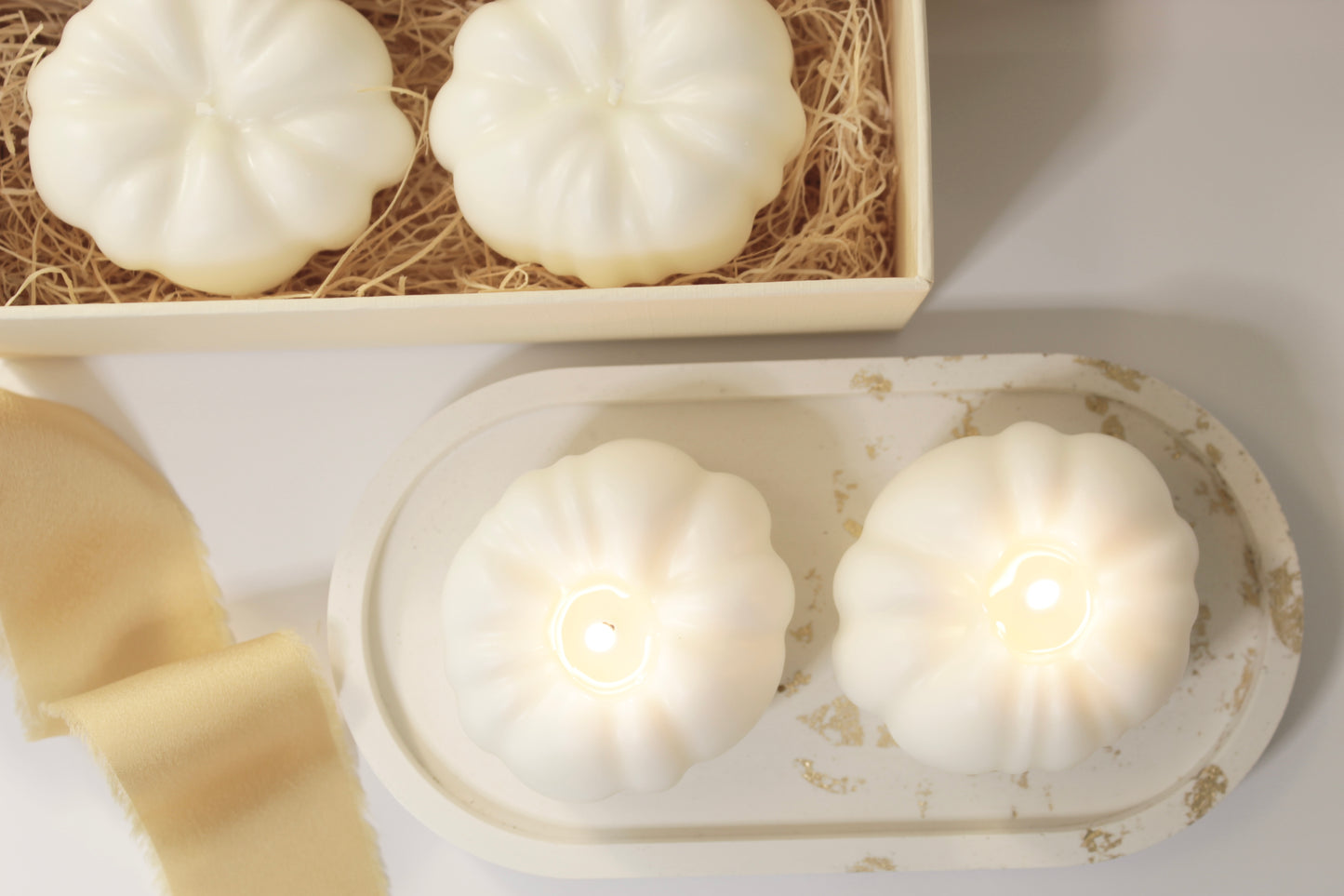 Pumpkin Patch Soy Pillar Candle Set
