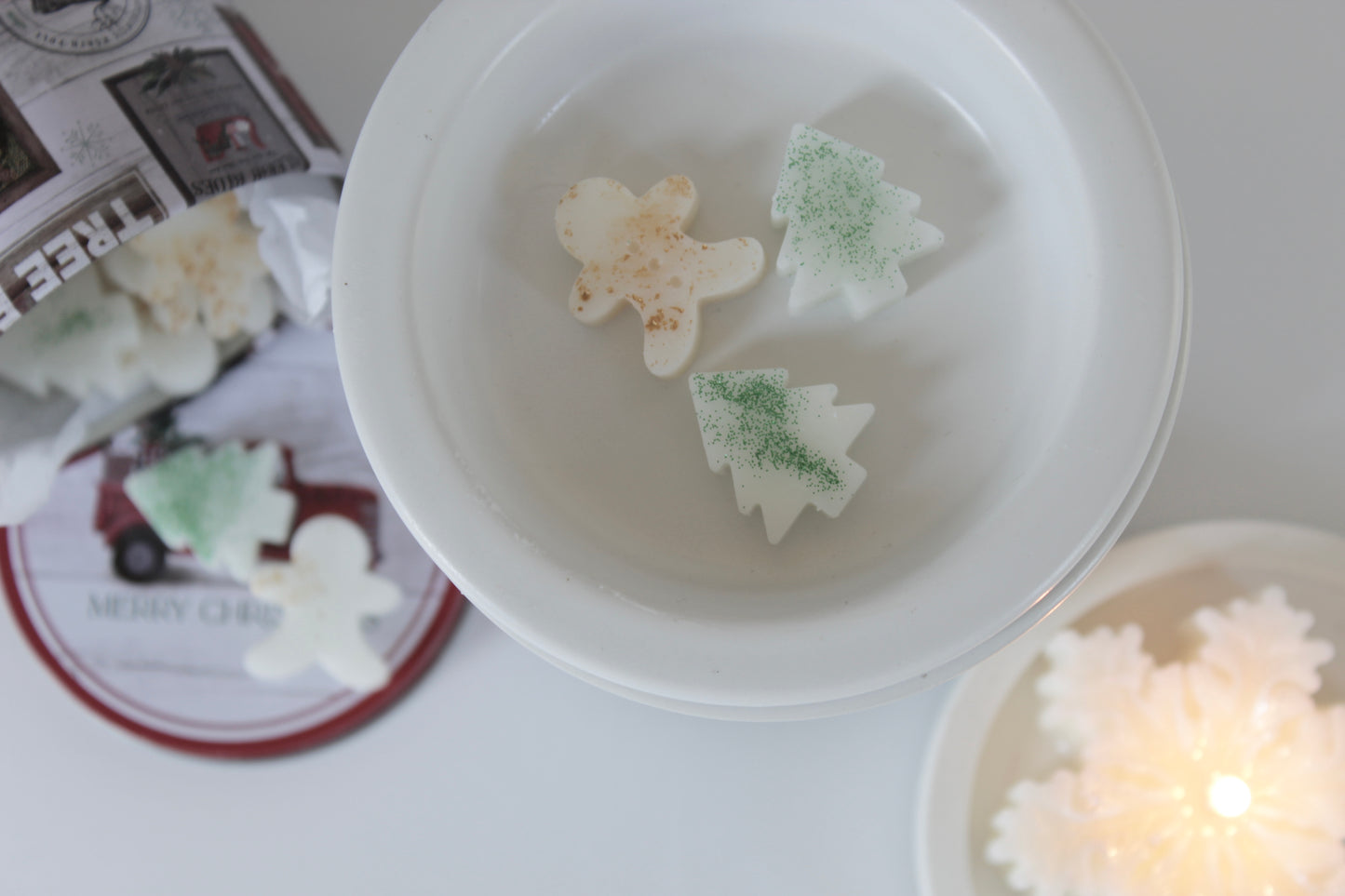 Cookies For Santa Wax Melts & Snowflake Candle Tin