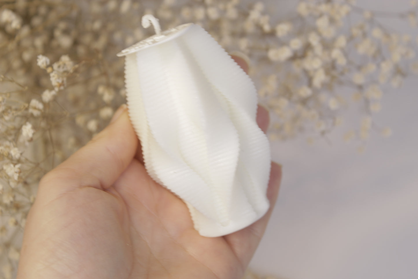 Striped Aesthetic Candle