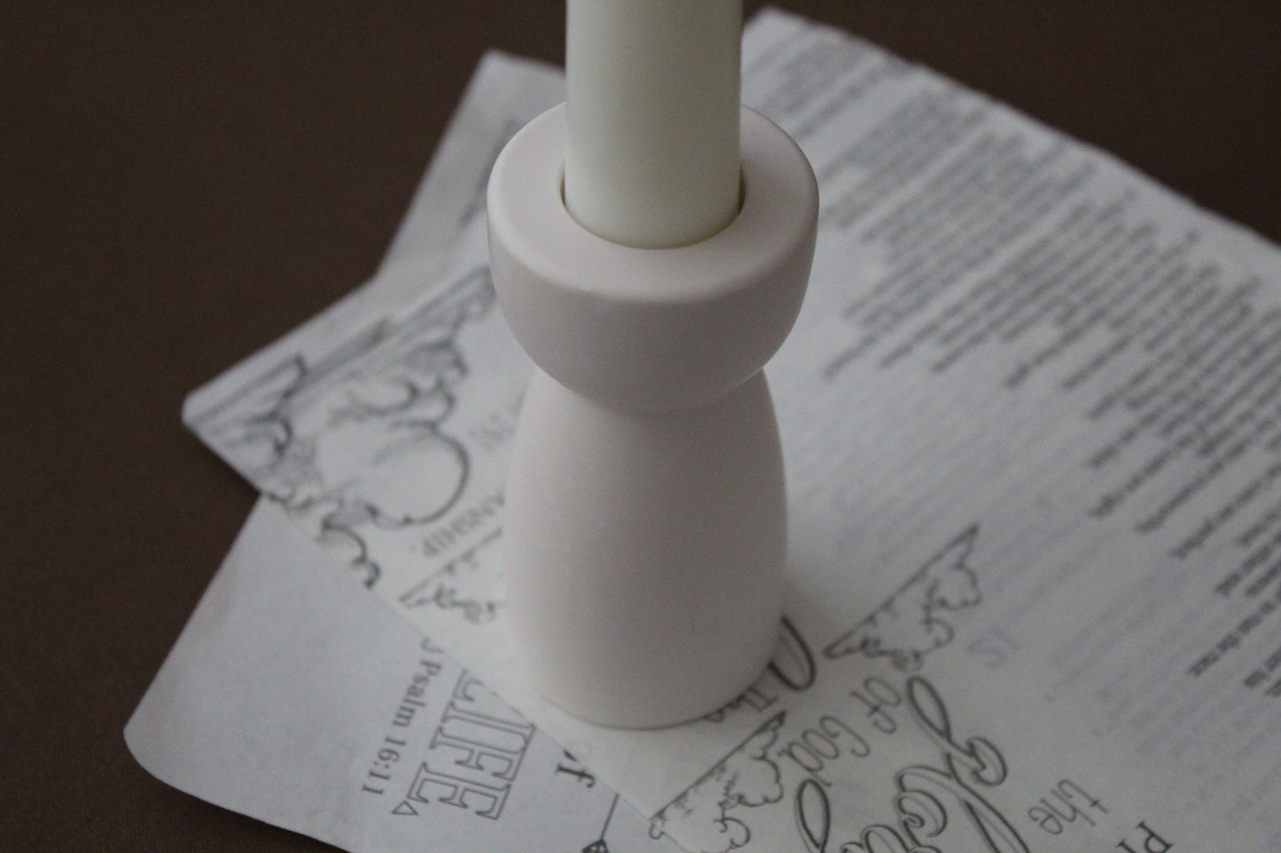 Hourglass Candlestick Holder