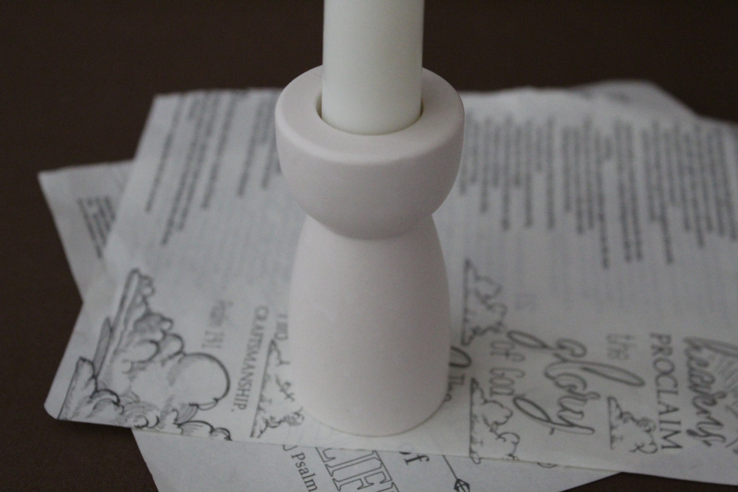 Hourglass Candlestick Holder