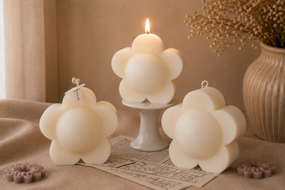 Daisy Flower Candle