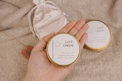 Café Crème Golden Travel Candle Tin - Creamy, Comforting Coffee - Special Limited Edition