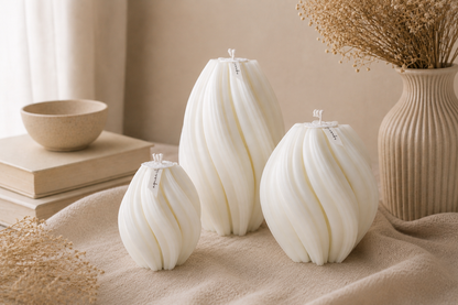 Huge Swirl Candle