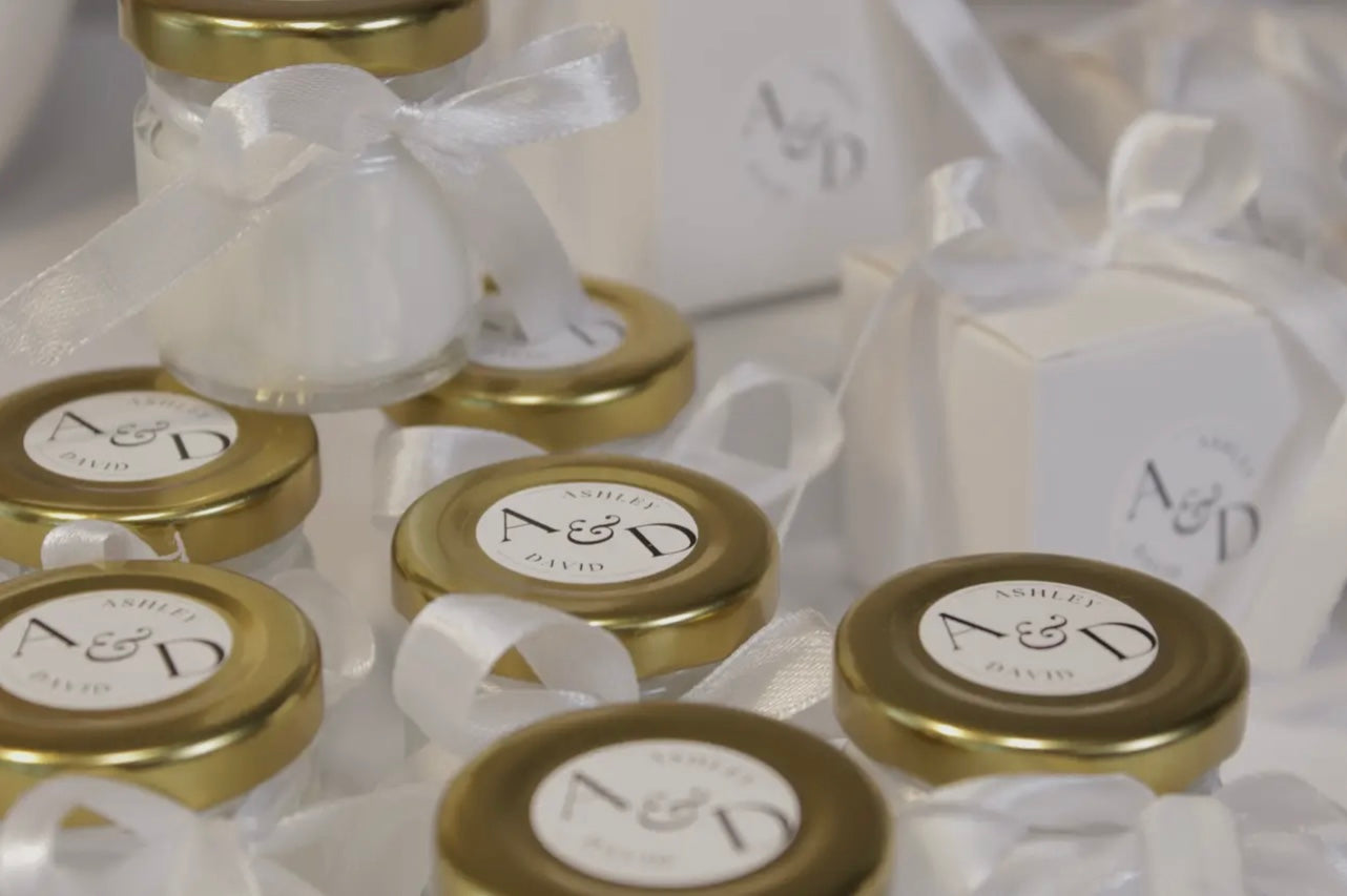 Mini Candle Party Favor – Custom Wedding Favors, Bridal Shower, Baby Shower Candle