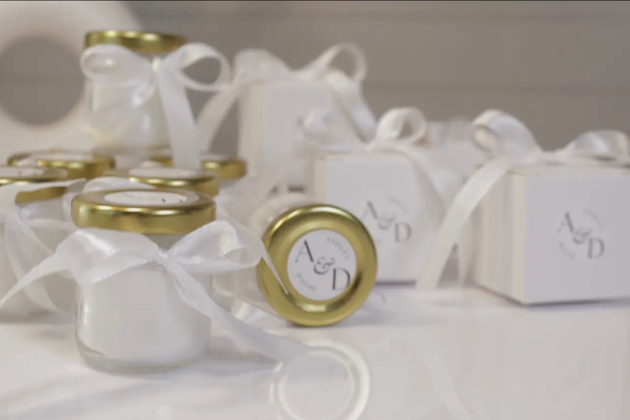 Mini Candle Party Favor – Custom Wedding Favors, Bridal Shower, Baby Shower Candle