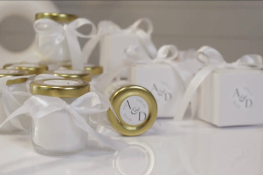 Mini Candle Party Favor – Custom Wedding Favors, Bridal Shower, Baby Shower Candle