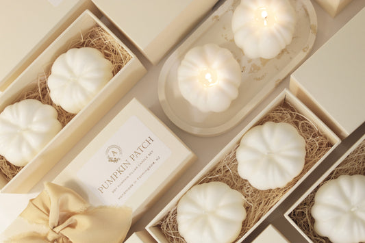 Pumpkin Patch Soy Pillar Candle Set
