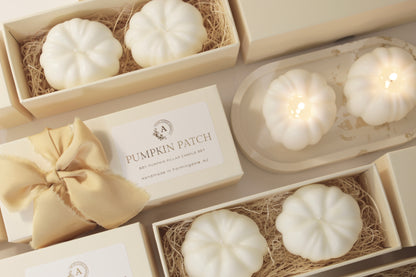 Pumpkin Patch Soy Pillar Candle Set