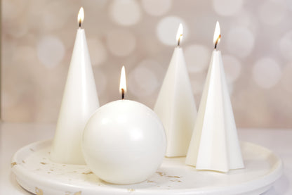 Christmas Geometric Candles Set of Four