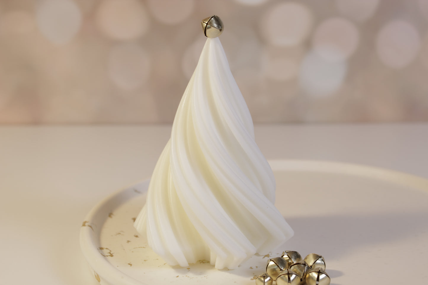 Swirl Christmas Tree Candle