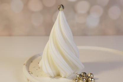 Swirl Christmas Tree Candle