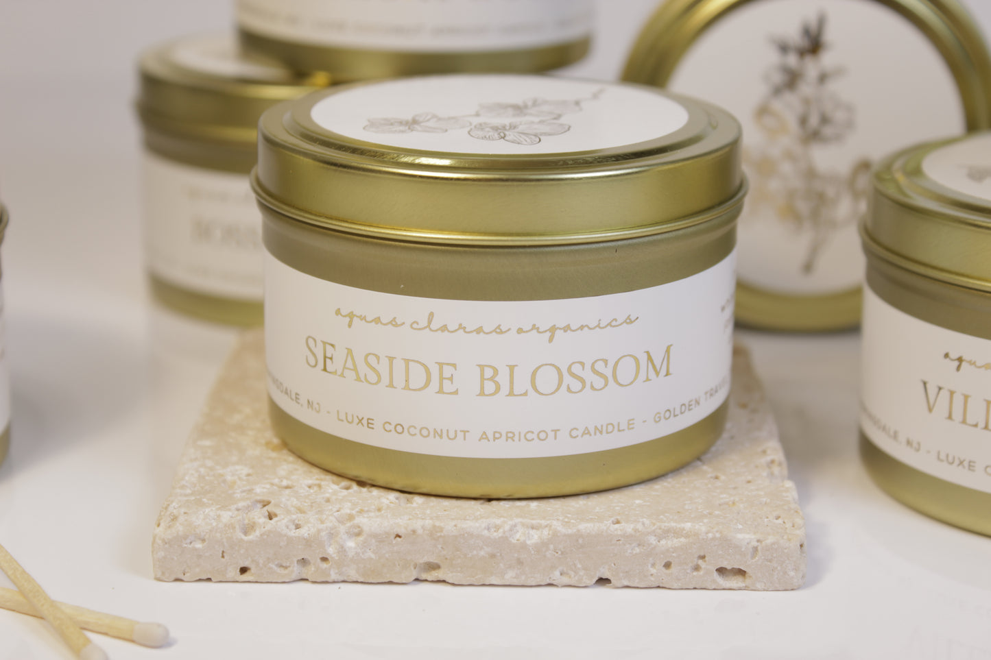 Seaside Blossom Travel Tin Candle - Elegant SPA