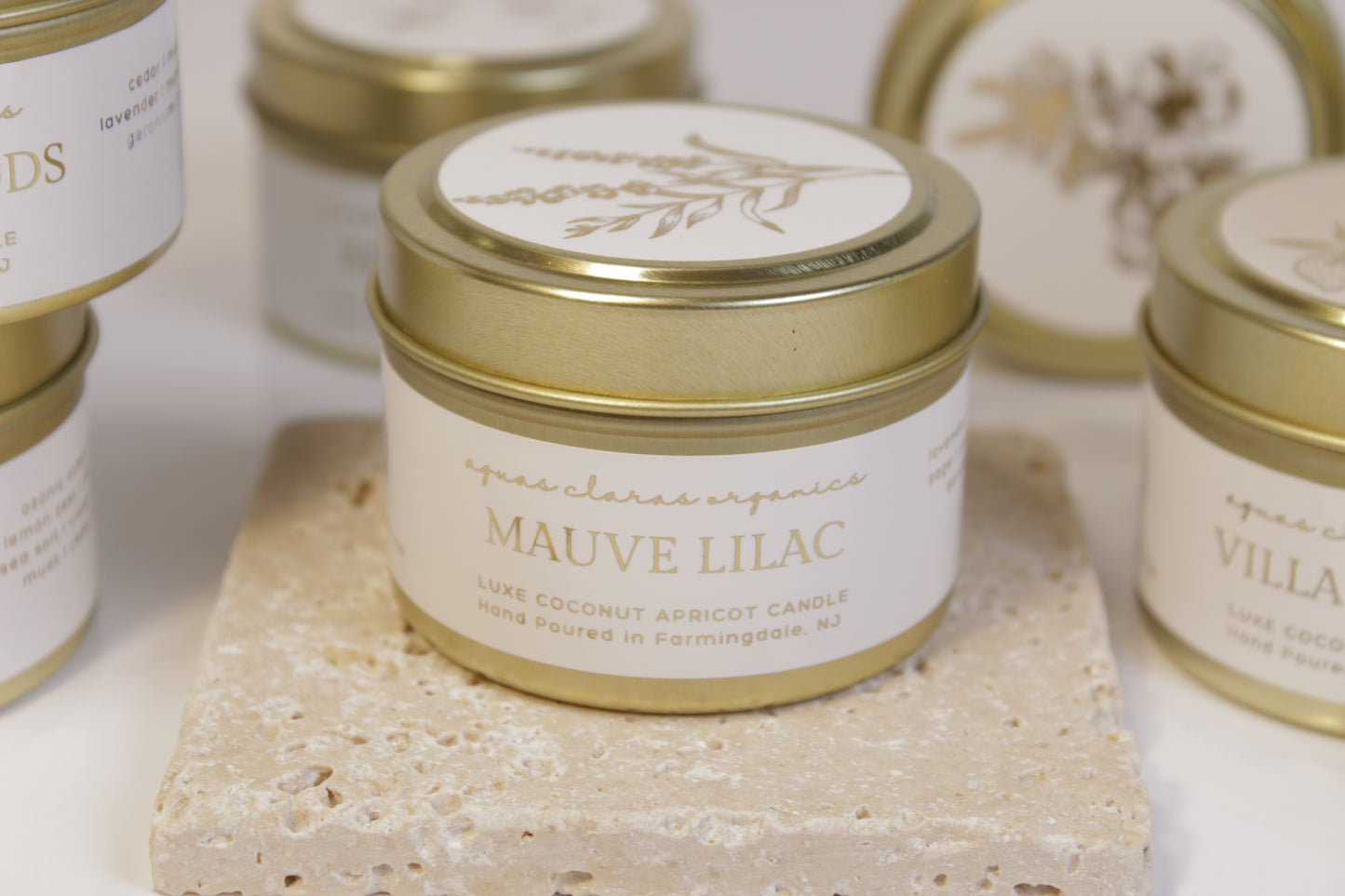 Mauve Lilac Travel Tin Candle - Aromatic Lavender