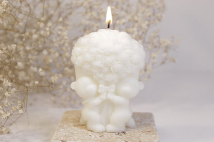 Bouquet Bear Candle