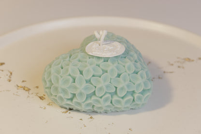 Flower Heart Candle - Colored