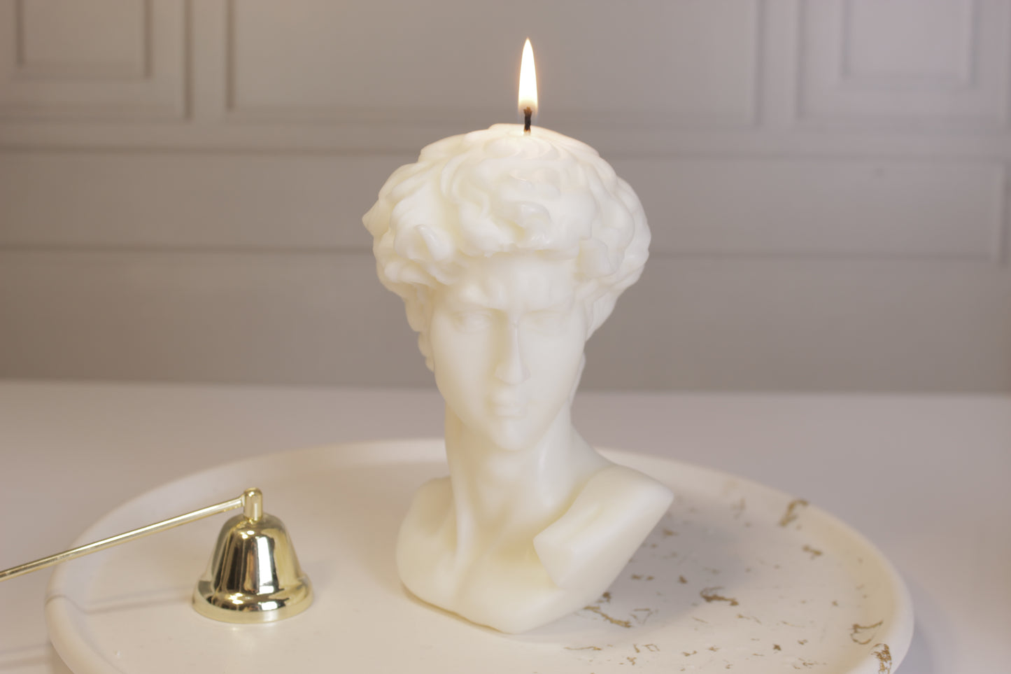 Michelangelo’s David Head Candle
