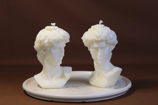 Michelangelo’s David Head Candle