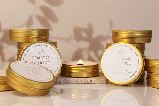 Golden Travel Candle Tin