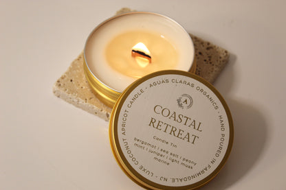 Golden Travel Candle Tin