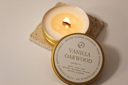 Golden Travel Candle Tin