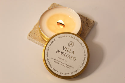 Golden Travel Candle Tin
