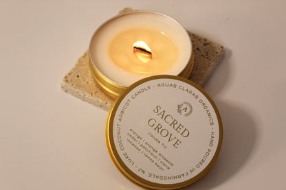 Golden Travel Candle Tin