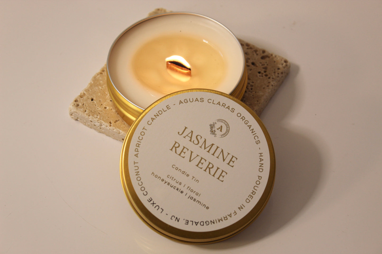 Golden Travel Candle Tin