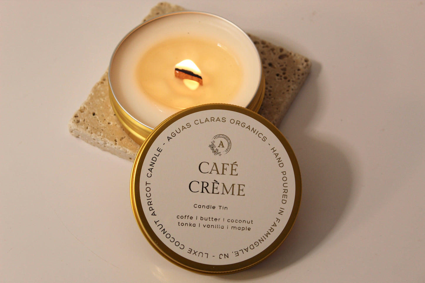 Golden Travel Candle Tin