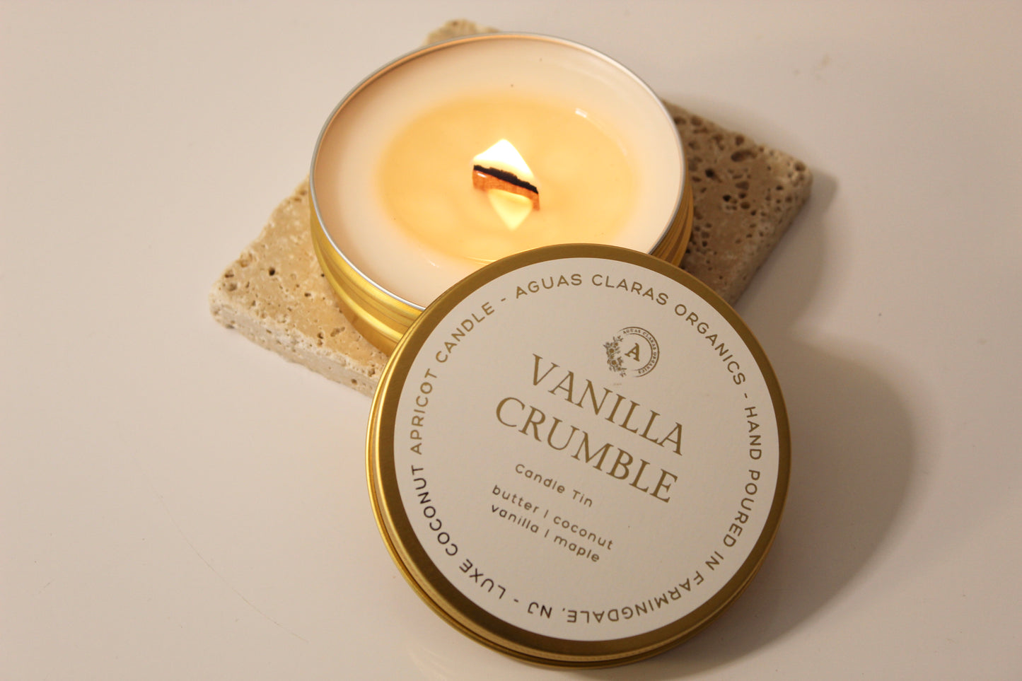 Golden Travel Candle Tin