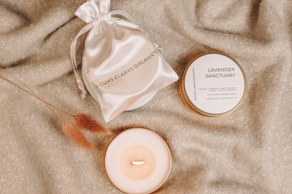 Lavender Sanctuary Golden Travel Candle Tin - Aromatic Lavender