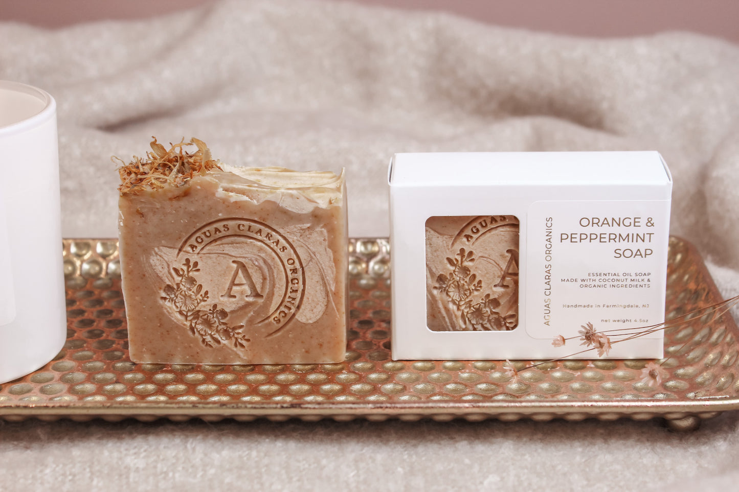 Handmade Orange & Peppermint Soap