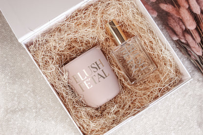 Blush Petal Ritual Set — Candle + Room Spray
