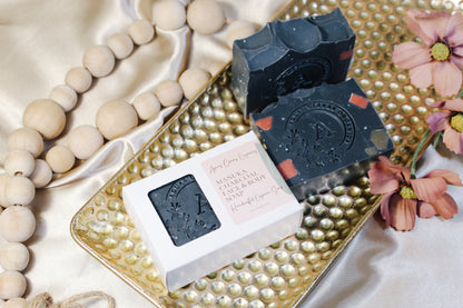 Manuka Charcoal Face & Body Soap - Tea Tree & Geranium Essential Oils