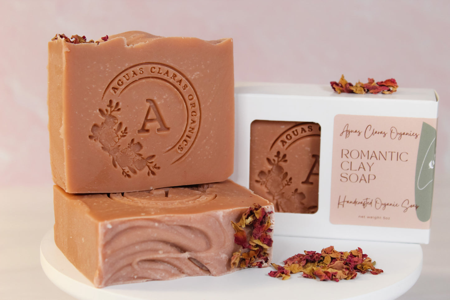 Romantic Clay Soap - Patchouli Essential Oil